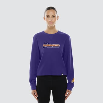 Women's New Era Purple Phoenix Suns Micro Thermal Long Sleeve T-Shirt