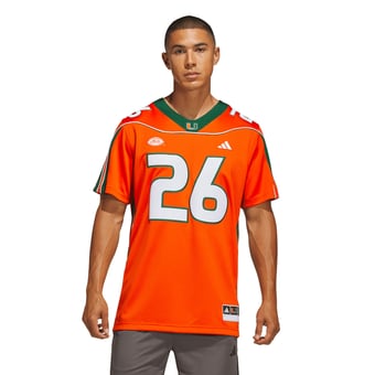 Men's adidas Sean Taylor Orange Miami Hurricanes Home It's Back Premier Jersey