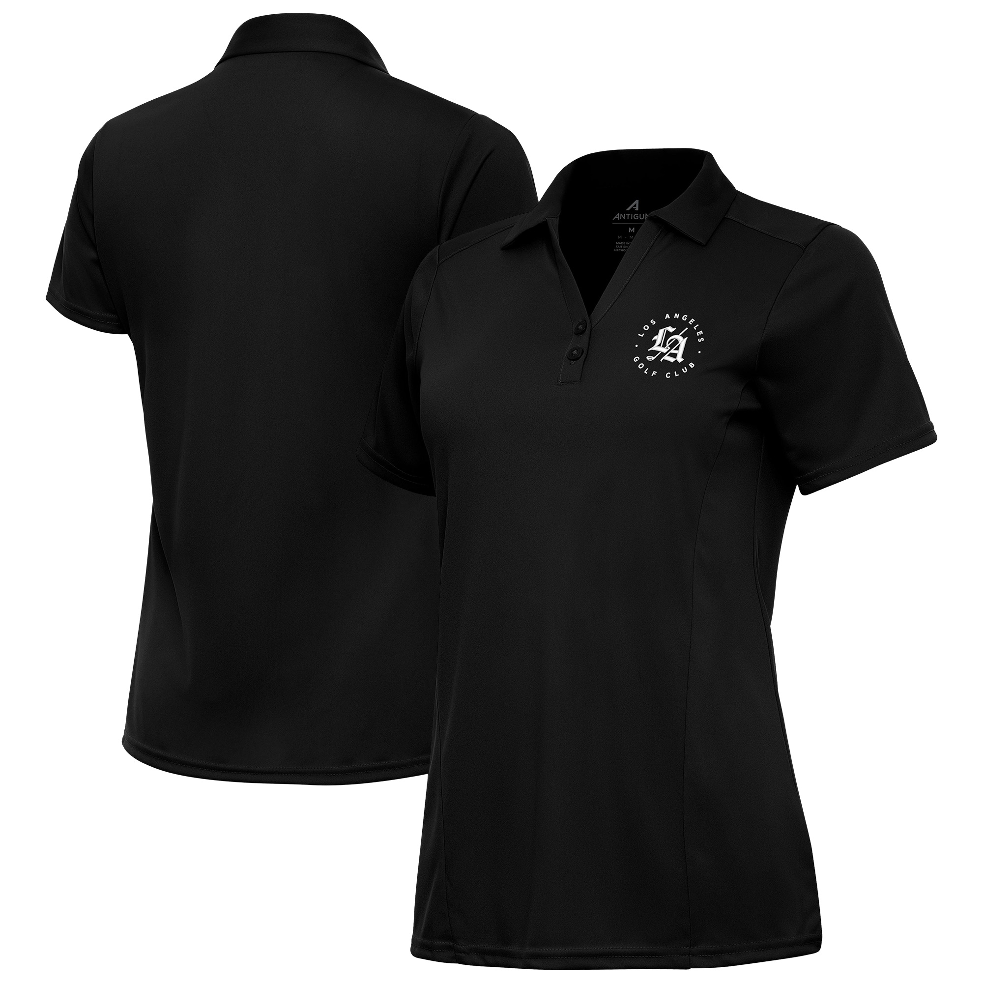 Women’s Antigua Black Los Angeles Golf Club Tribute Polo Women’s Antigua Black Los Angeles Golf Club Tribute Polo