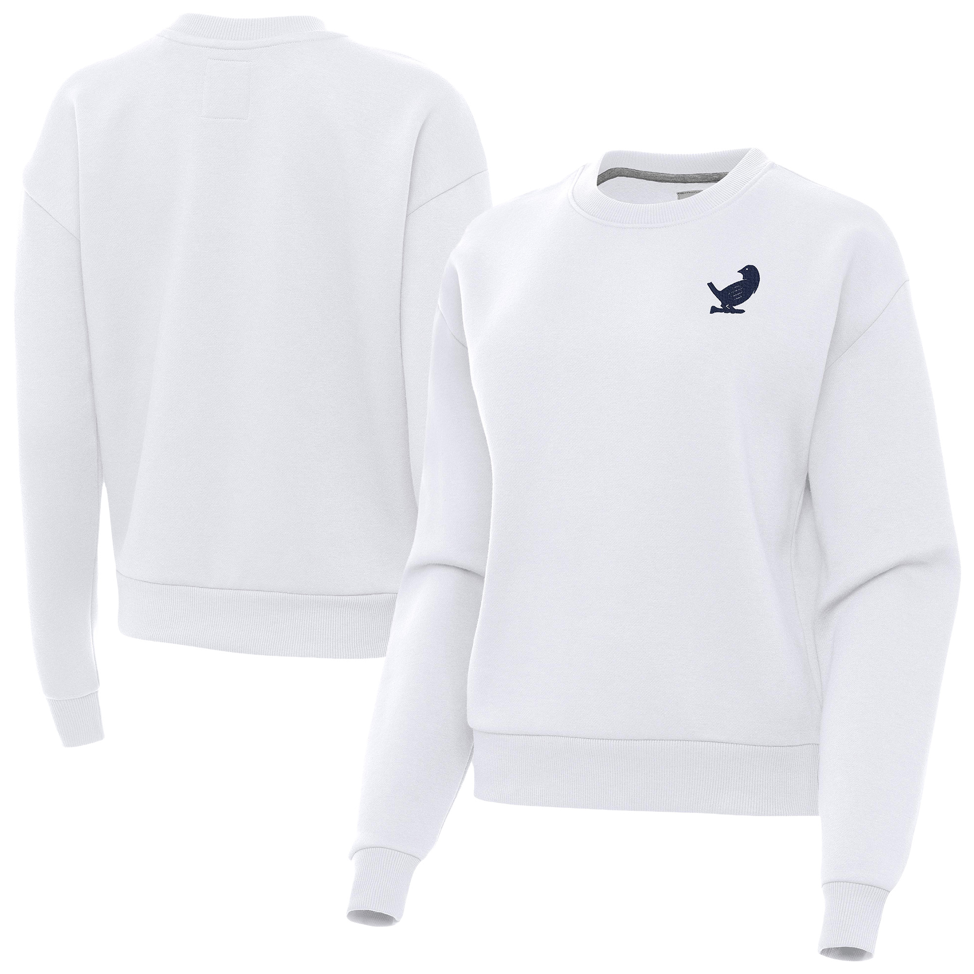 Women’s Antigua White New York Golf Club Victory Sweatshirt Women’s Antigua White New York Golf Club Victory Sweatshirt
