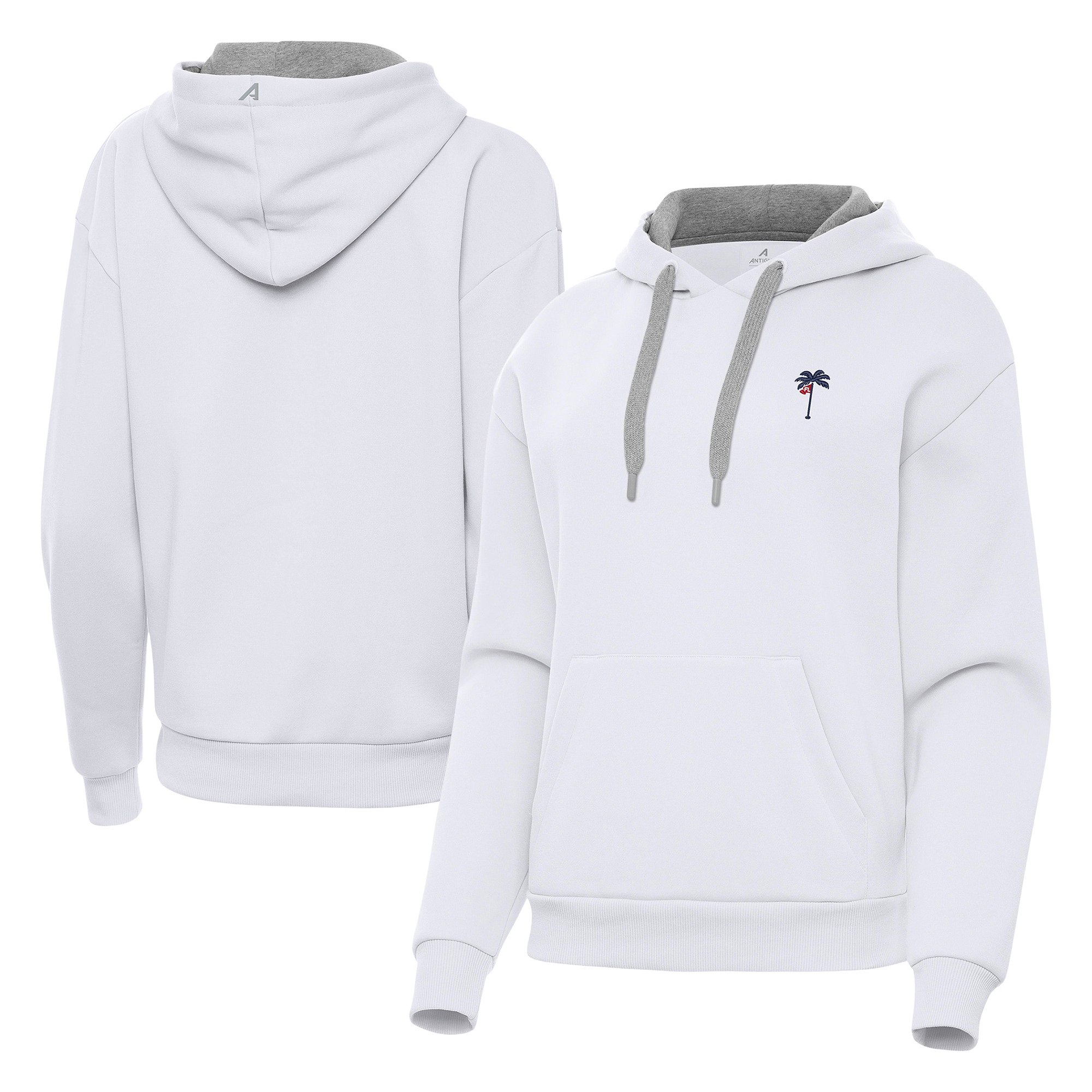 Women’s Antigua White Jupiter Links Golf Club Victory Hoodie