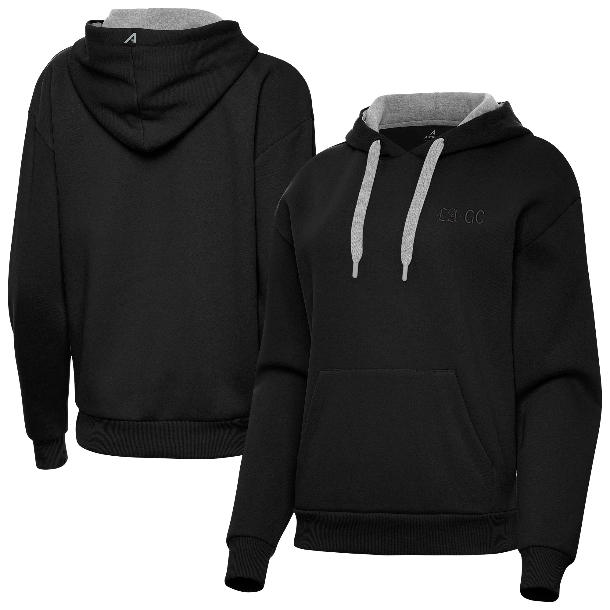 Women’s Antigua Black Los Angeles Golf Club Victory Hoodie Women’s Antigua Black Los Angeles Golf Club Victory Hoodie