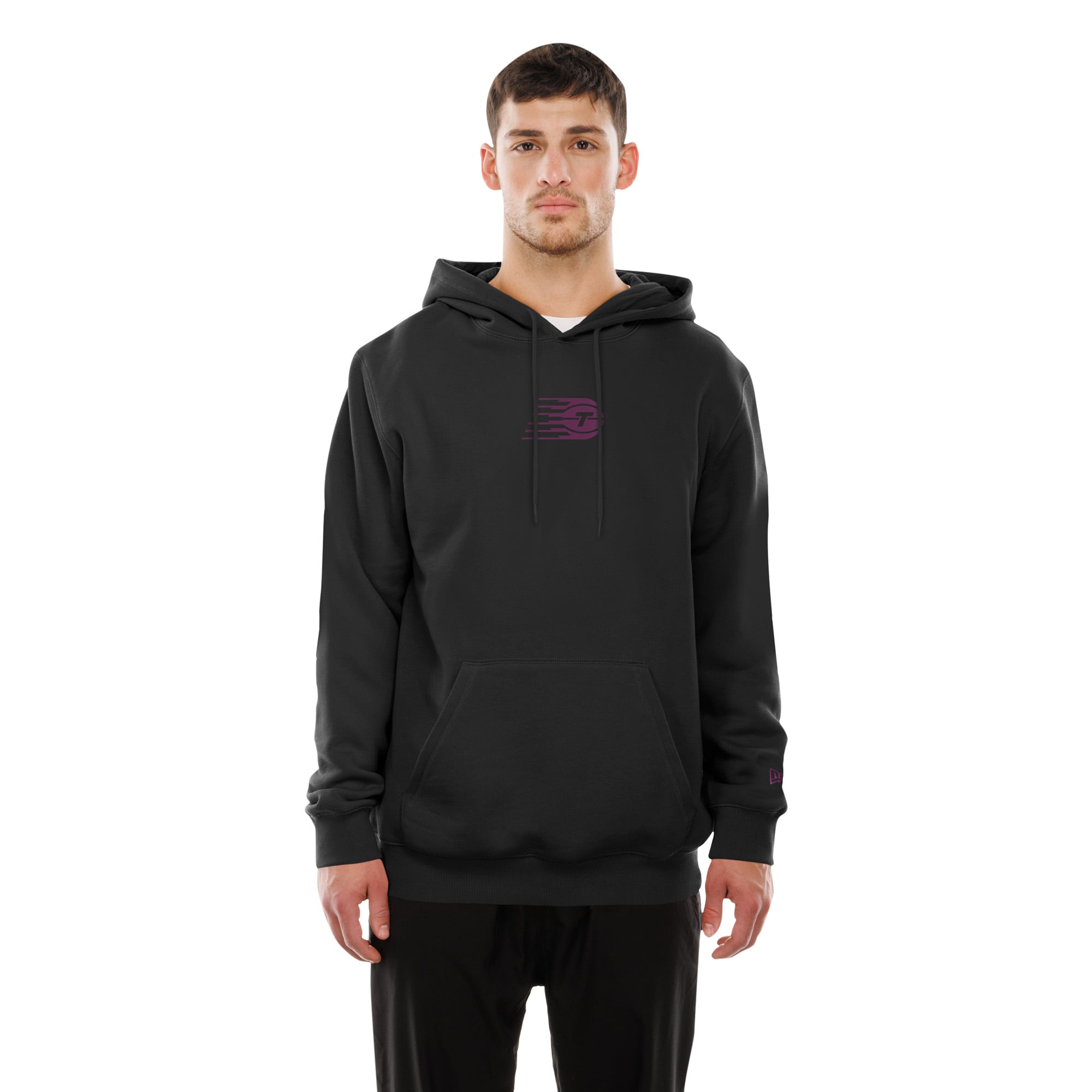 Men's New Era  Black Toronto Tempo Front Logo Back Graphic Hoodie