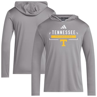 Men's adidas  Gray Tennessee Volunteers D4T Long Sleeve Hooded T-Shirt