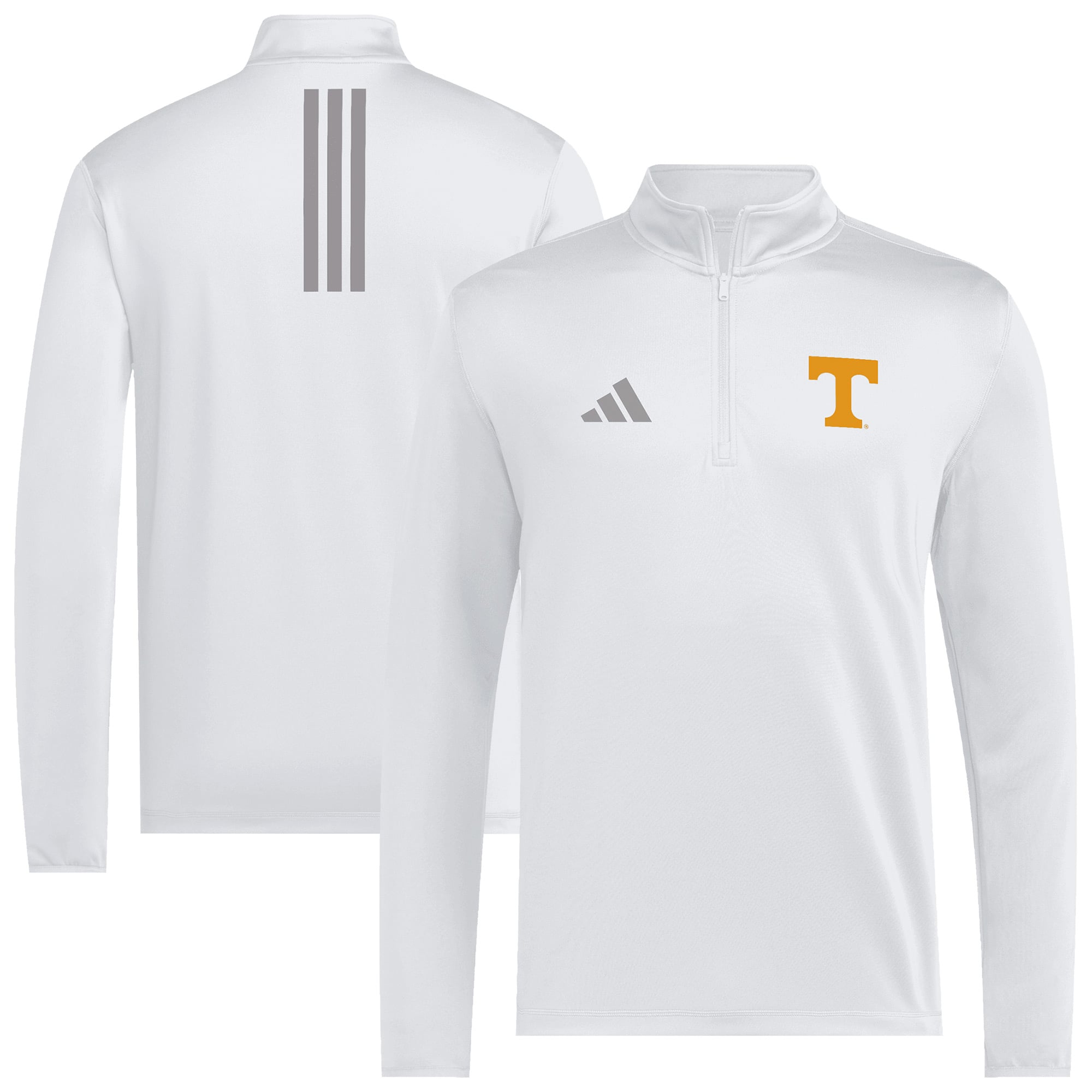 Men's adidas  White Tennessee Volunteers Half-Zip Golf Jacket