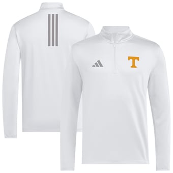 Men's adidas White Tennessee Volunteers Half-Zip Golf Jacket