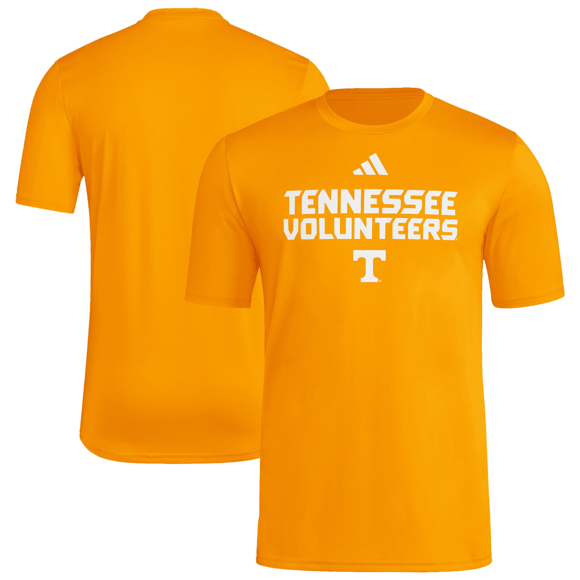 Men's adidas Tennessee Orange Tennessee Volunteers Wordmark Poly T-Shirt