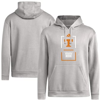 Men's adidas  Gray Tennessee Volunteers On-Court Basketball Hoodie