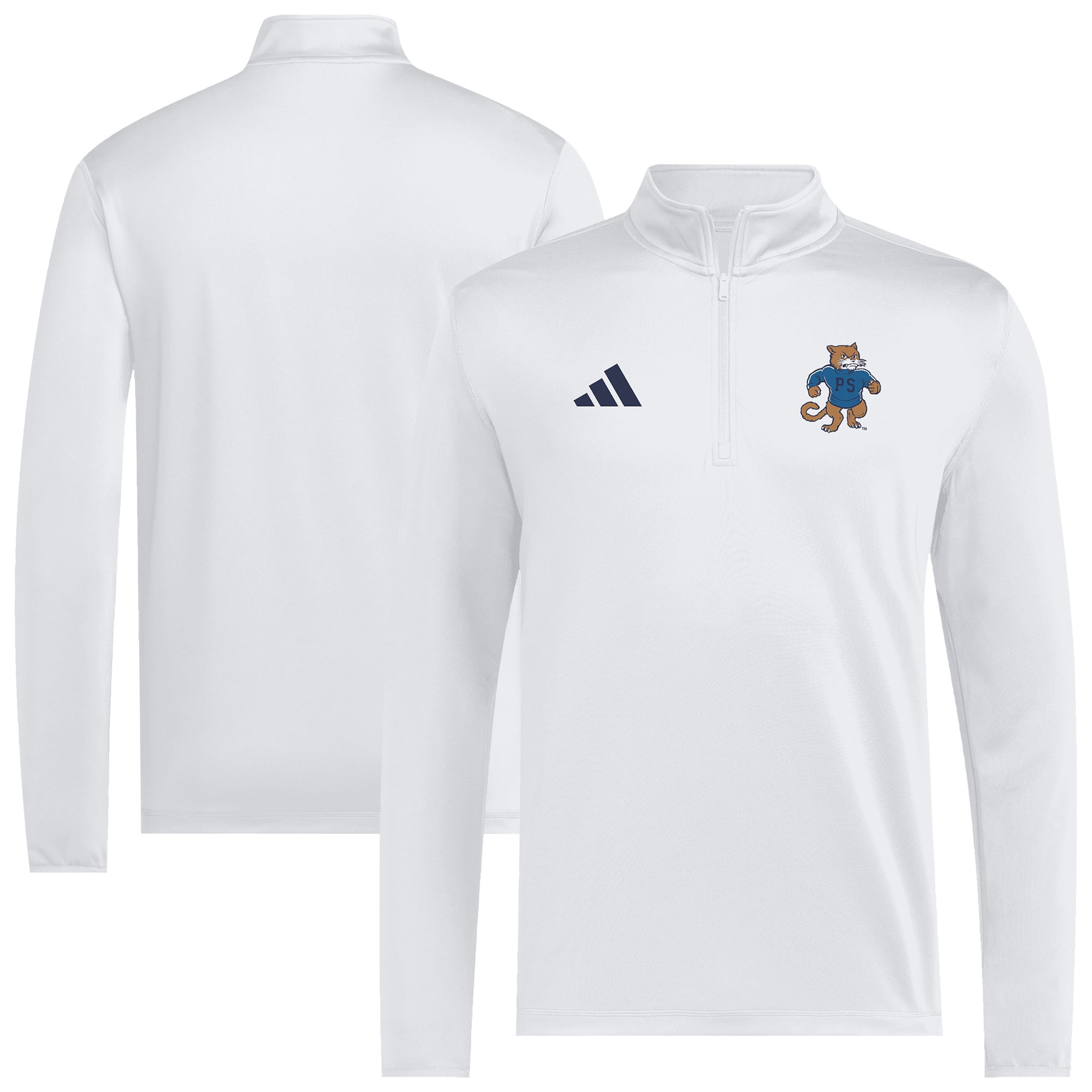 Men's adidas White Penn State Nittany Lions 2026 Sideline Ultimate365 Woven Quarter-Zip Pullover