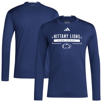 Men's adidas Navy Penn State Nittany Lions D4T Long Sleeve T-Shirt