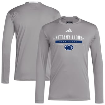 Men's adidas Gray Penn State Nittany Lions D4T Long Sleeve T-Shirt