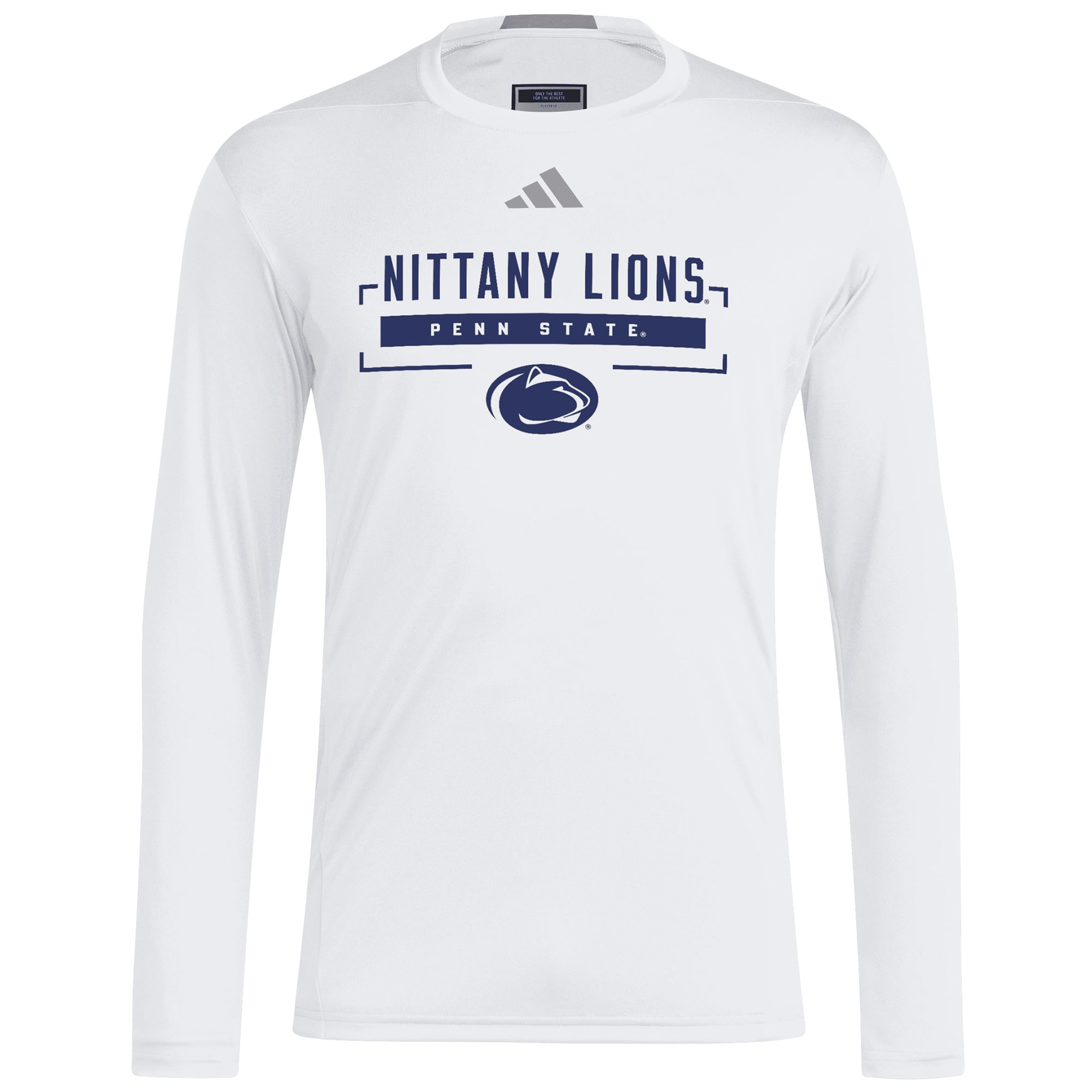 Men's adidas White Penn State Nittany Lions D4T Long Sleeve T-Shirt