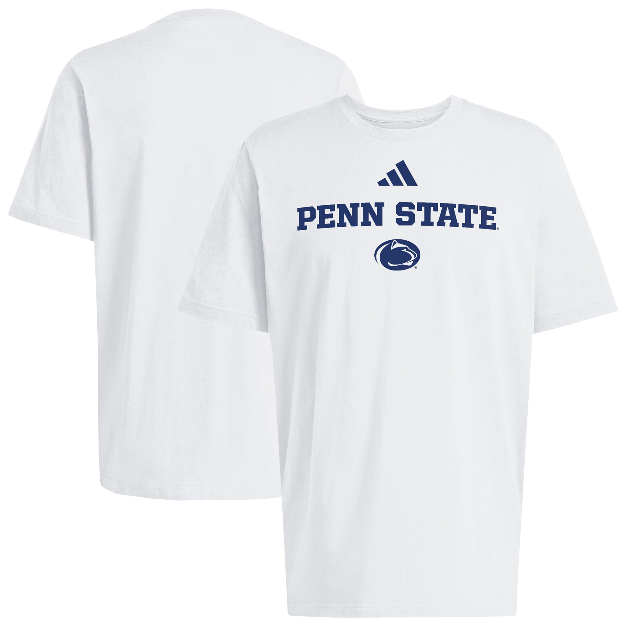 Men's adidas White Penn State Nittany Lions Wordmark Cotton T-Shirt