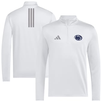 Men's adidas White Penn State Nittany Lions Golf Half-Zip Pullover