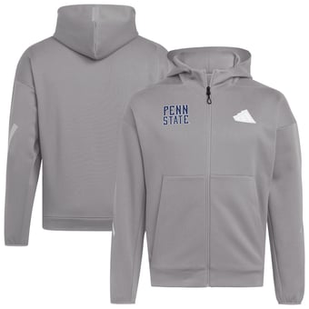 Men's adidas Gray Penn State Nittany Lions Z.N.E Full-Zip Hoodie