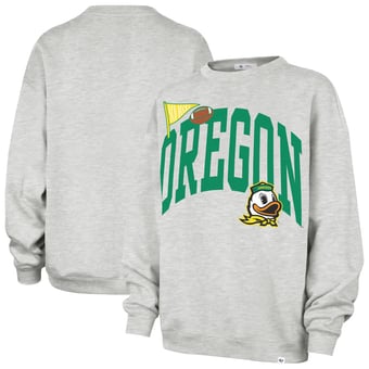 Women's '47  Gray Oregon Ducks Icon Fleece Sweatshirt