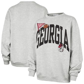 Women's '47  Gray Georgia Bulldogs Icon Fleece Sweatshirt