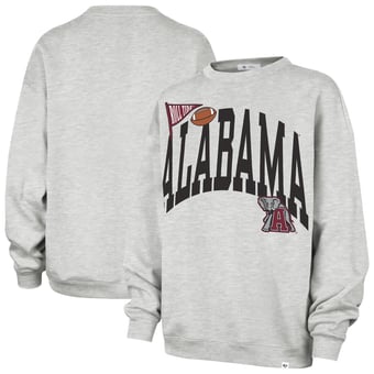 Women's '47  Gray Alabama Crimson Tide Icon Fleece Sweatshirt