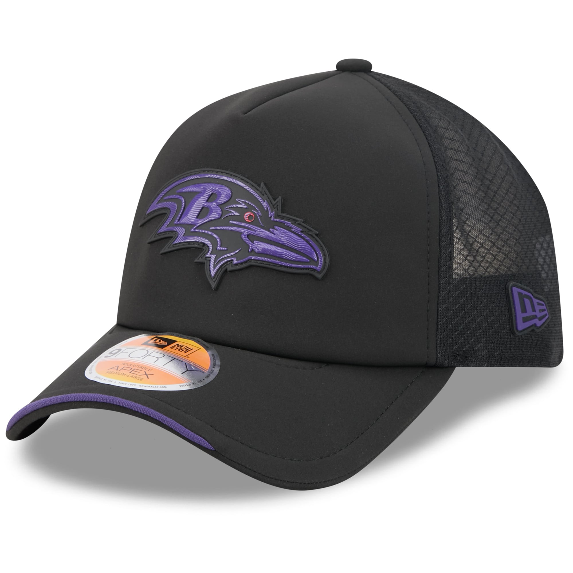 Berretto Baltimore Ravens New Era 9FORTY Apex 2026 Sideline