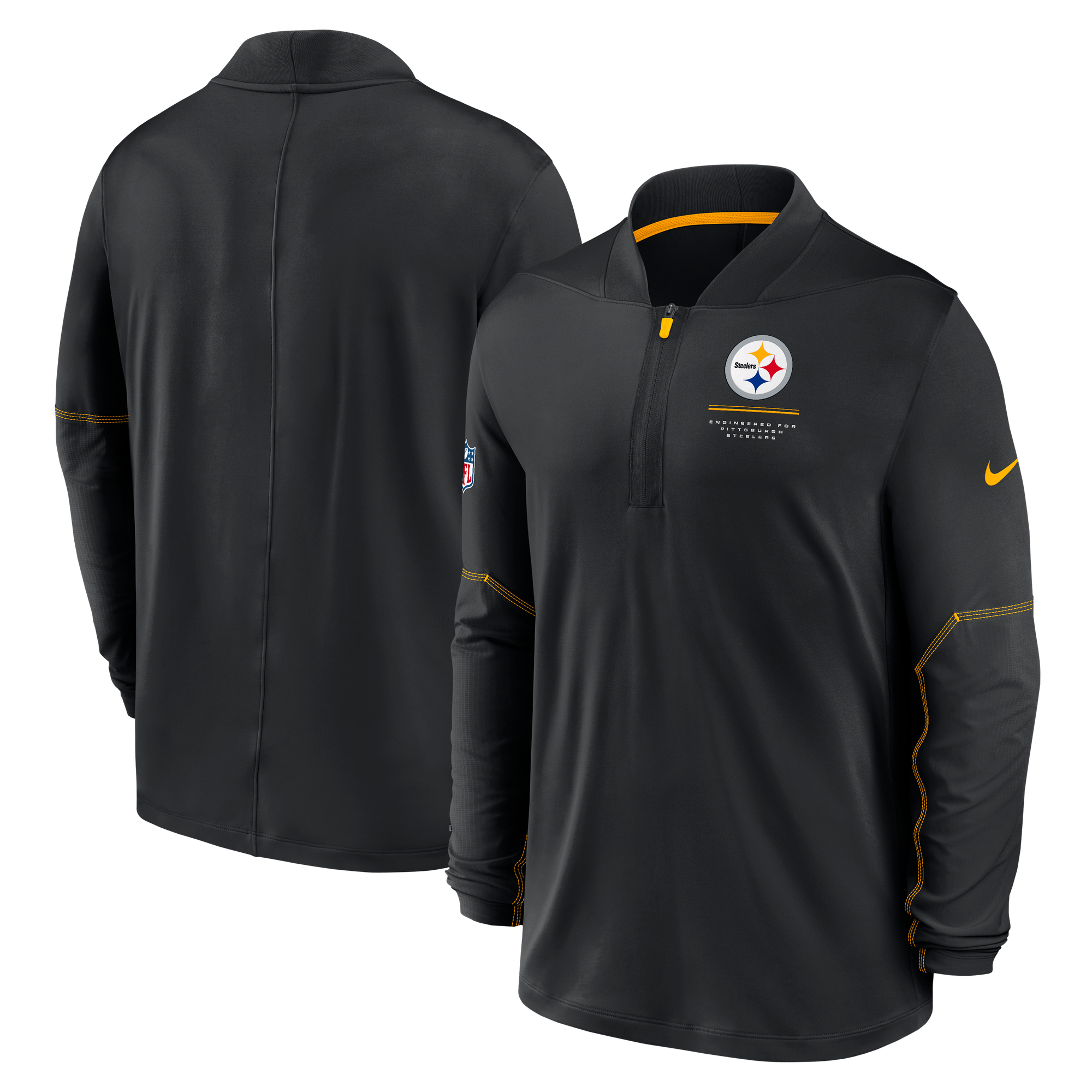 Pittsburgh Steelers Nike Dri-Fit Top con Mezza Zip – Uomo