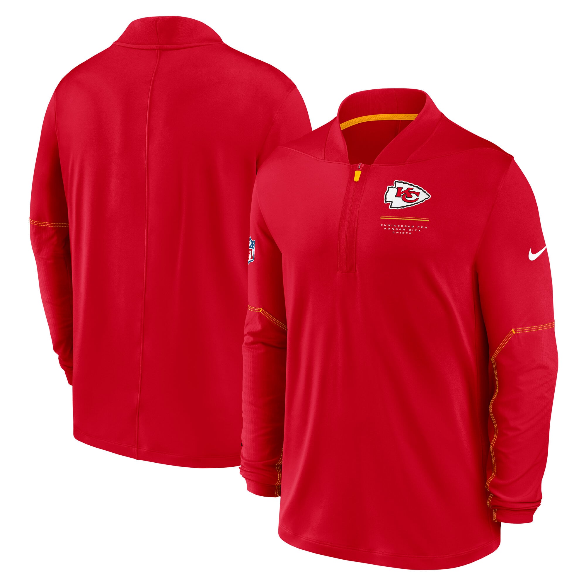 Kansas City Chiefs Nike Dri-Fit Top con Mezza Zip – Uomo