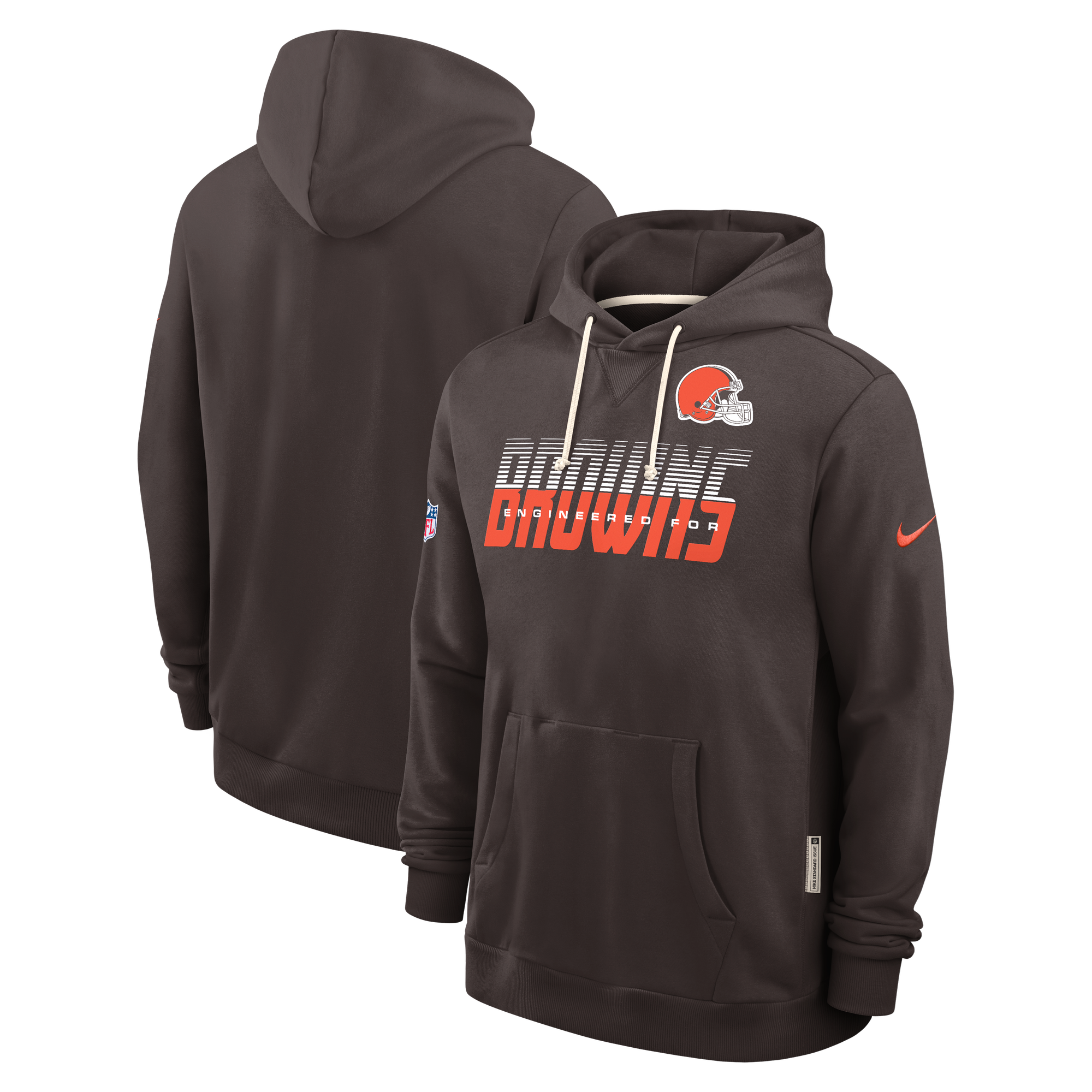 Cleveland Browns Nike Dri-Fit Felpa con cappuccio - Uomo