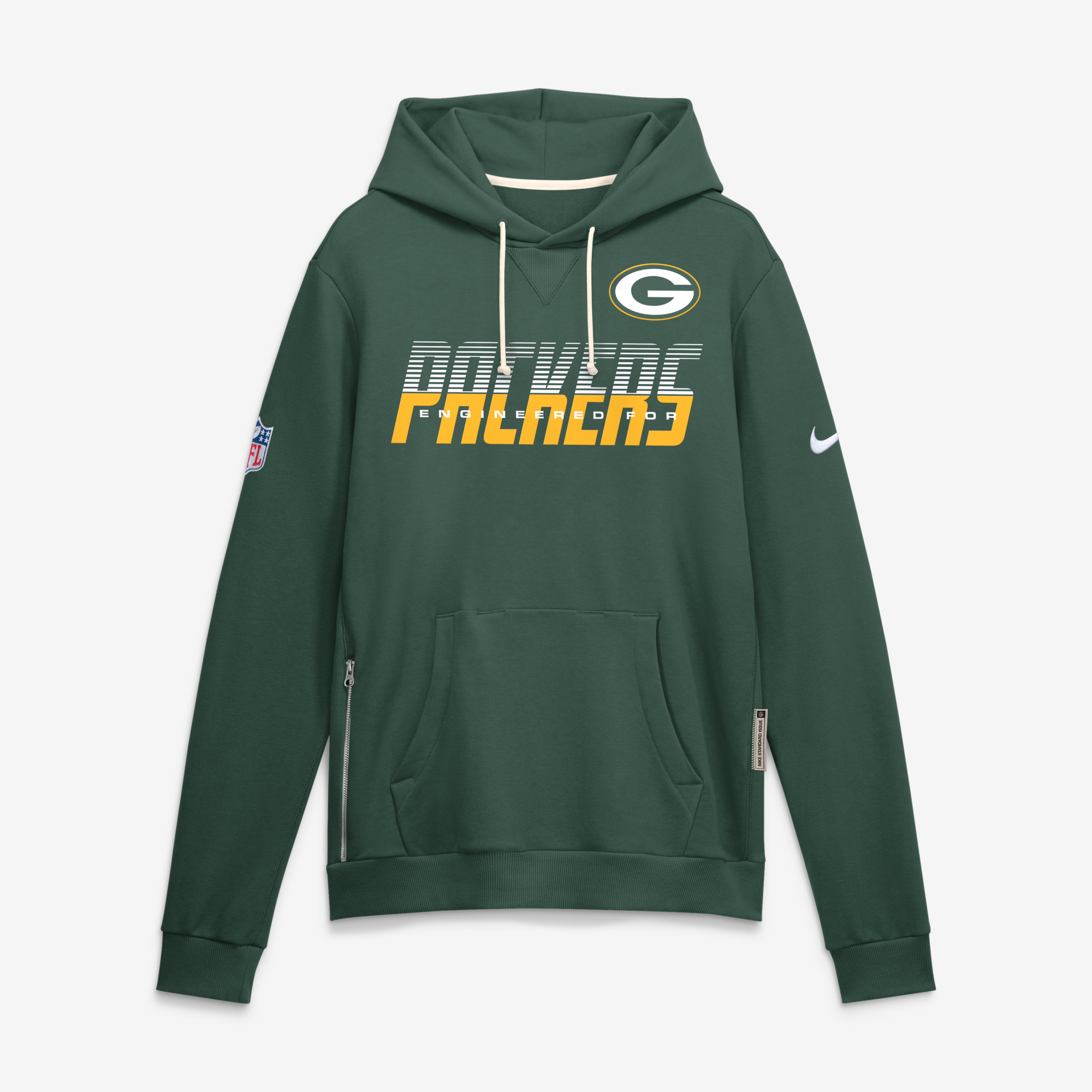 Green Bay Packers Nike Dri-FIT Hoodie - Mens