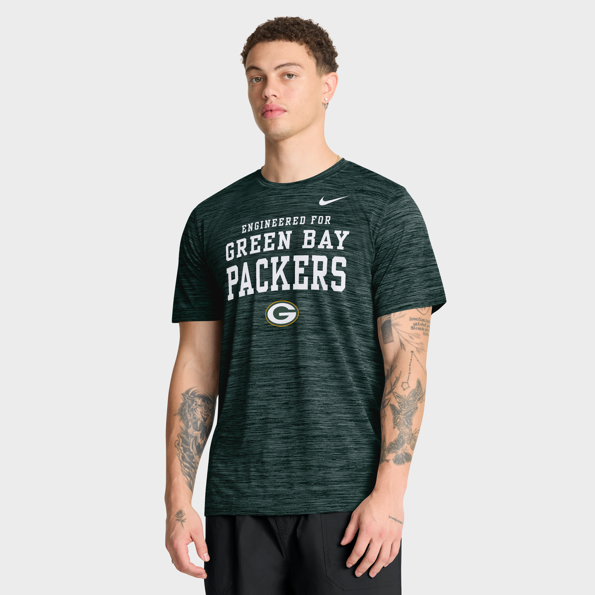 Green Bay Packers Nike Velocity Know The Game T-Shirt - Mens