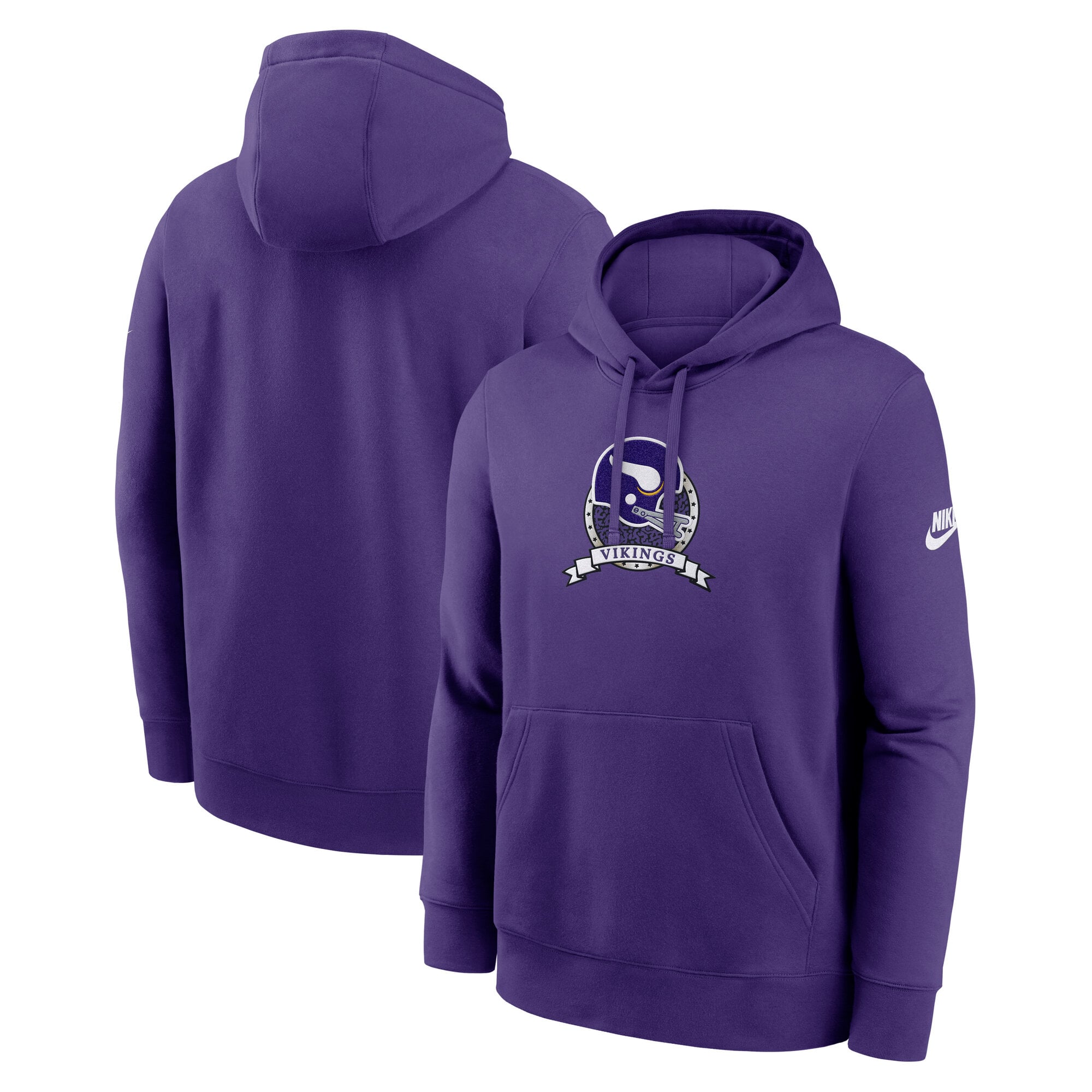 Minnesota Vikings Nike Club Rewind Sudadera con Capucha – Hombre