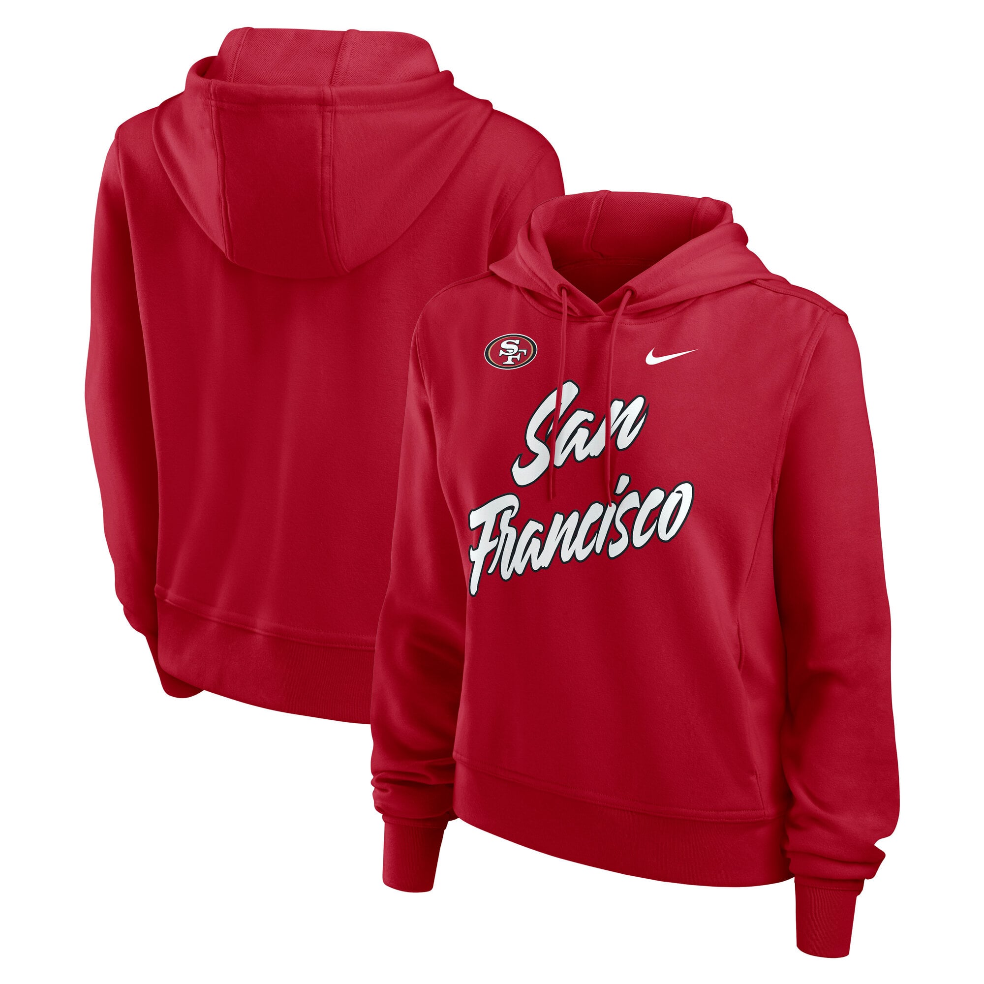 San Francisco 49ers Nike Performance One Felpa con Cappuccio – Donna