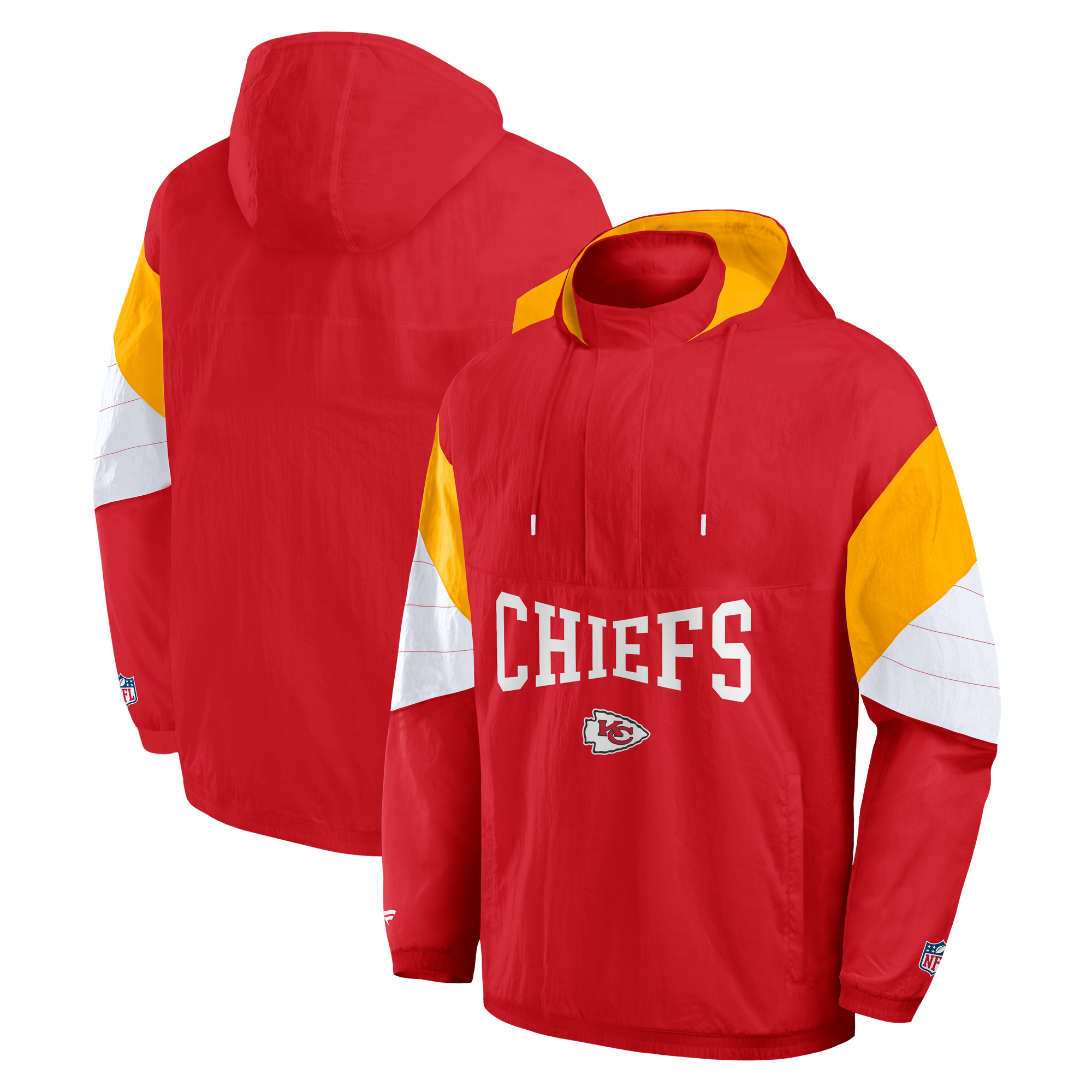 Giacca con cappuccio e zip a un quarto dei Kansas City Chiefs