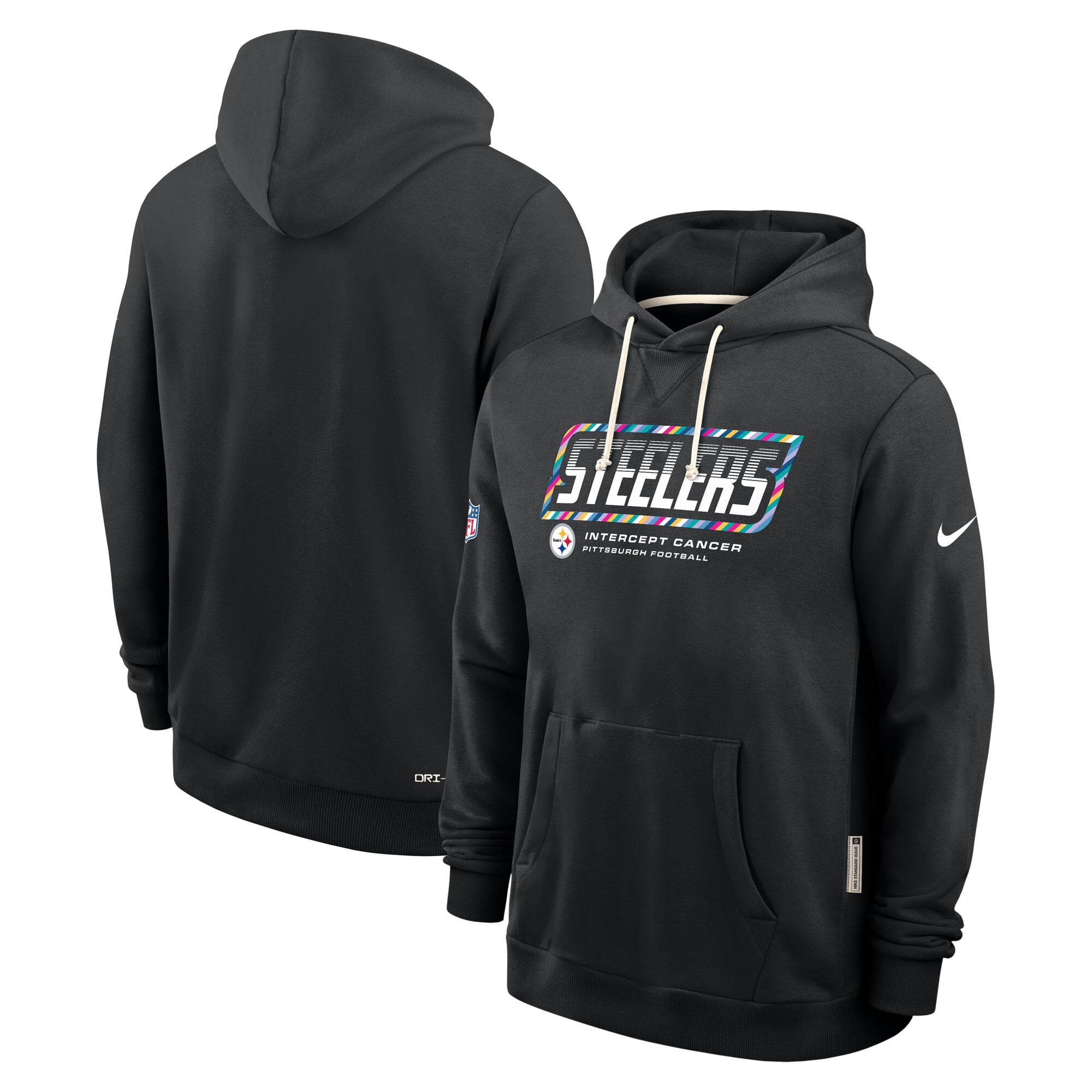 Sweat à capuche Pittsburgh Steelers Crucial Catch Nike Dri-FIT - Noir - Homme