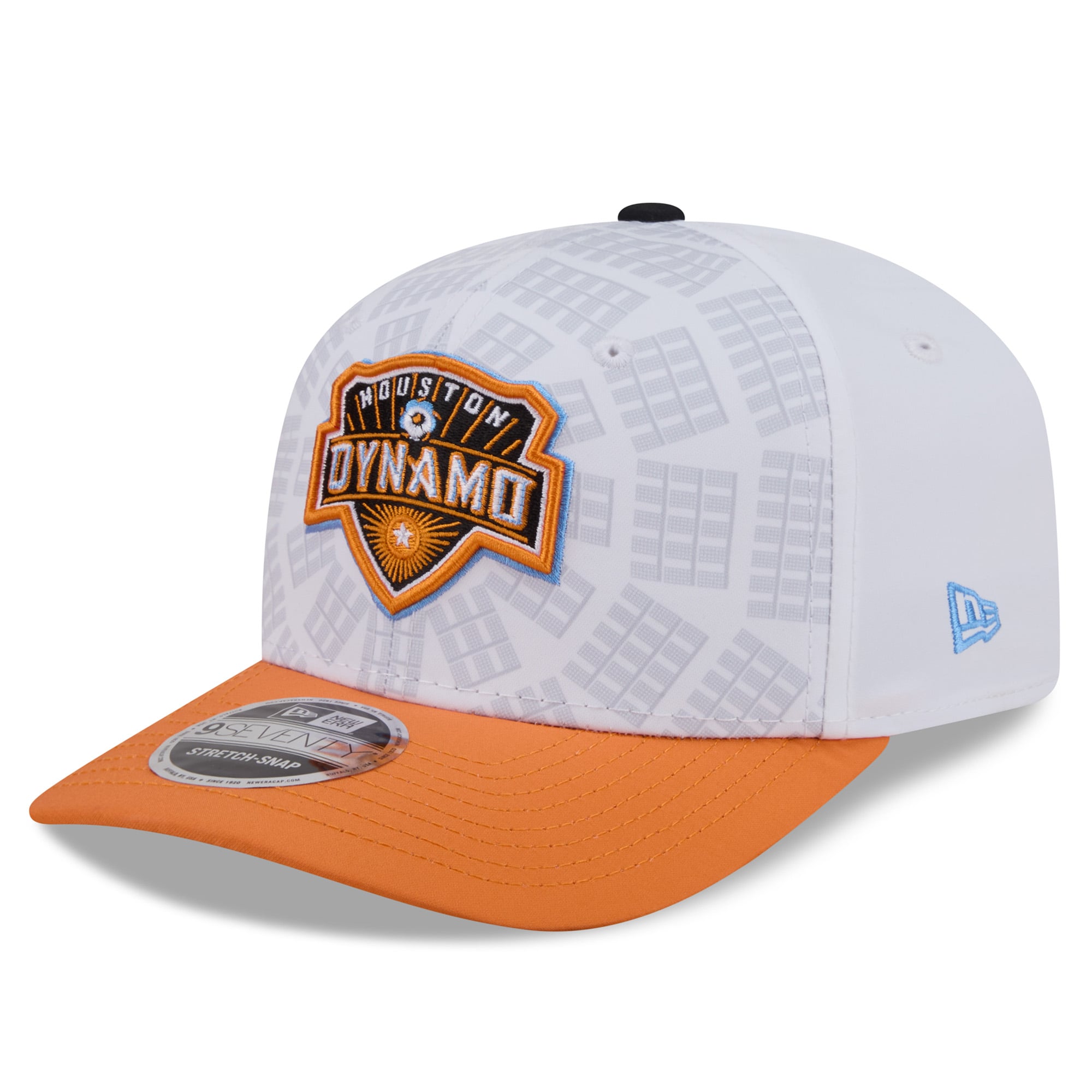 Men's New Era White/Orange Houston Dynamo FC 2026 Third Jersey Hook 9SEVENTY Adjustable Hat
