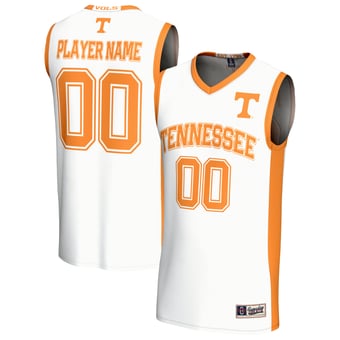 Unisex GameDay Greats White Tennessee Volunteers Lightweight Collegiate Men's Basketball NIL Pick-A-Player Fashion Jersey