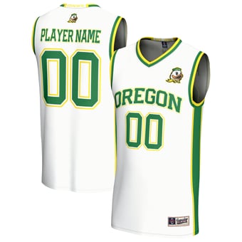 Unisex GameDay Greats White Oregon Ducks Lightweight Collegiate Men's Basketball NIL Pick-A-Player Fashion Jersey