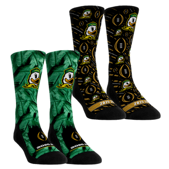 Youth Rock Em  Oregon Ducks 2025-26 College Football Playoff Two-Pack Crew Sock Set