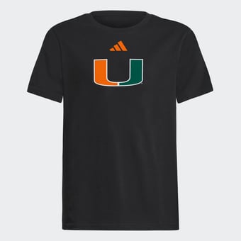Youth adidas  Black Miami Hurricanes Fresh T-Shirt