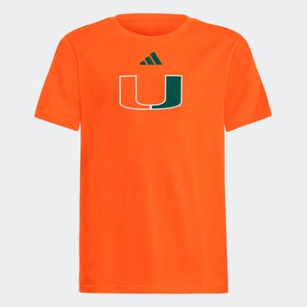 Youth adidas  Orange Miami Hurricanes Fresh T-Shirt