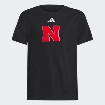 Youth adidas  Black Nebraska Huskers Fresh T-Shirt