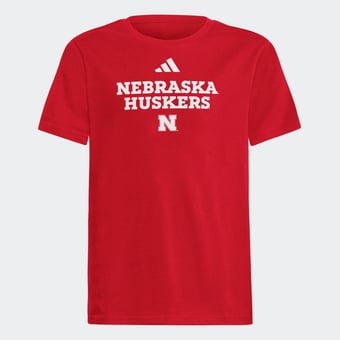 Youth adidas  Scarlet Nebraska Huskers Fresh T-Shirt