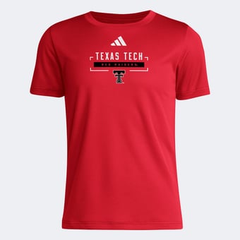 Youth adidas  Red Texas Tech Red Raiders AEROREADY Pre-Game T-Shirt