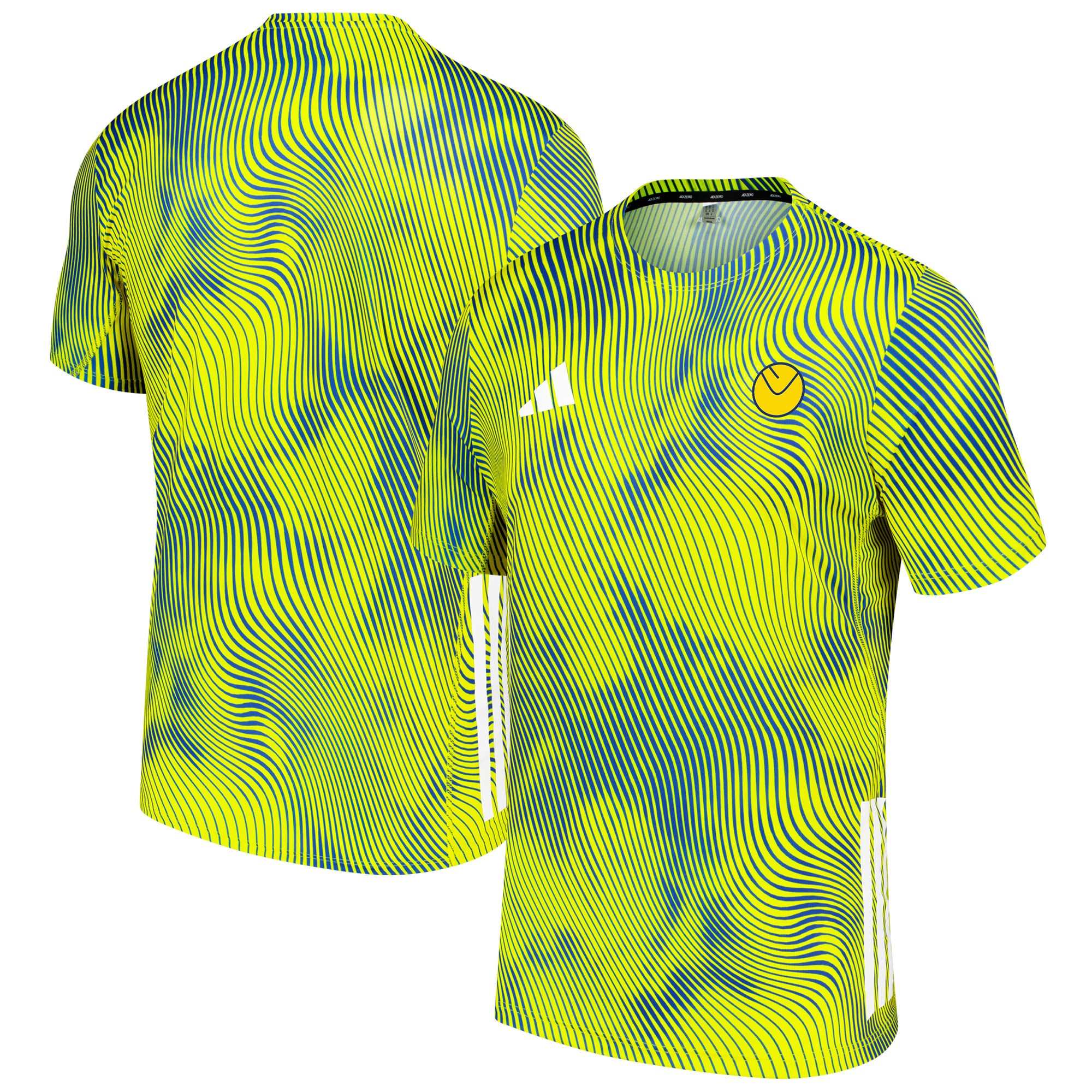 Leeds United adidas Running T-Shirt - Yellow