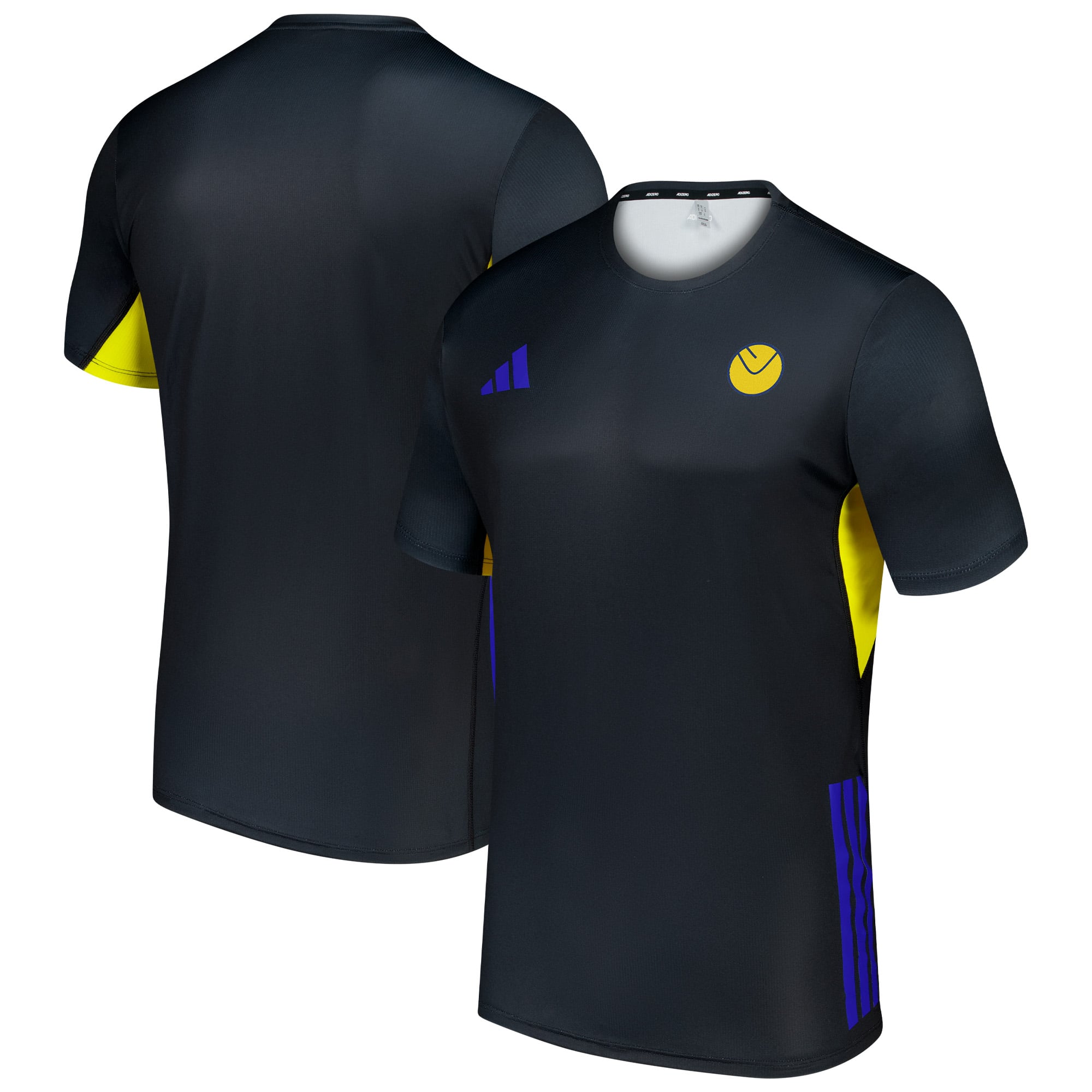 Leeds United adidas Running T-Shirt - Black