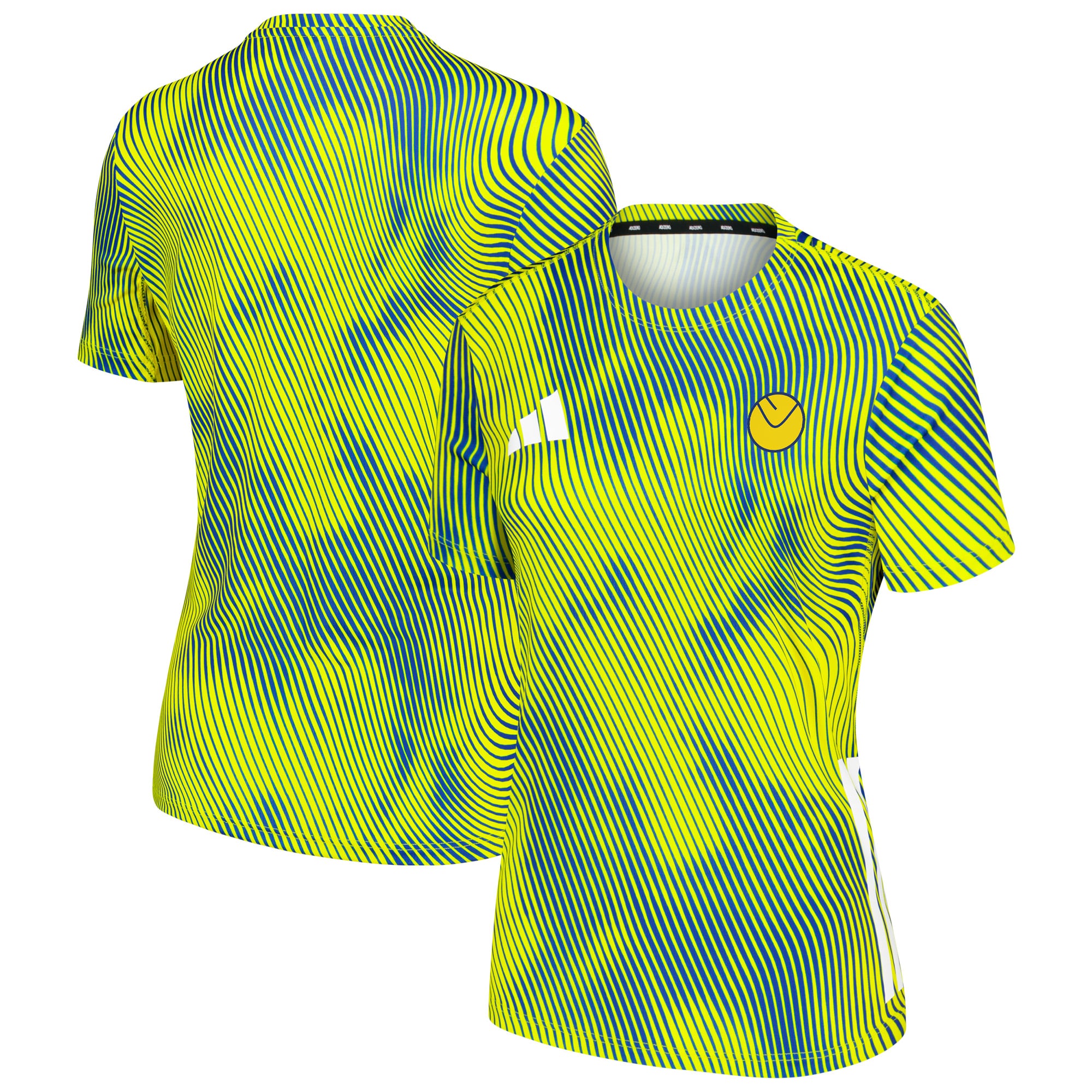 Leeds United adidas Running T-Shirt - Yellow - Womens