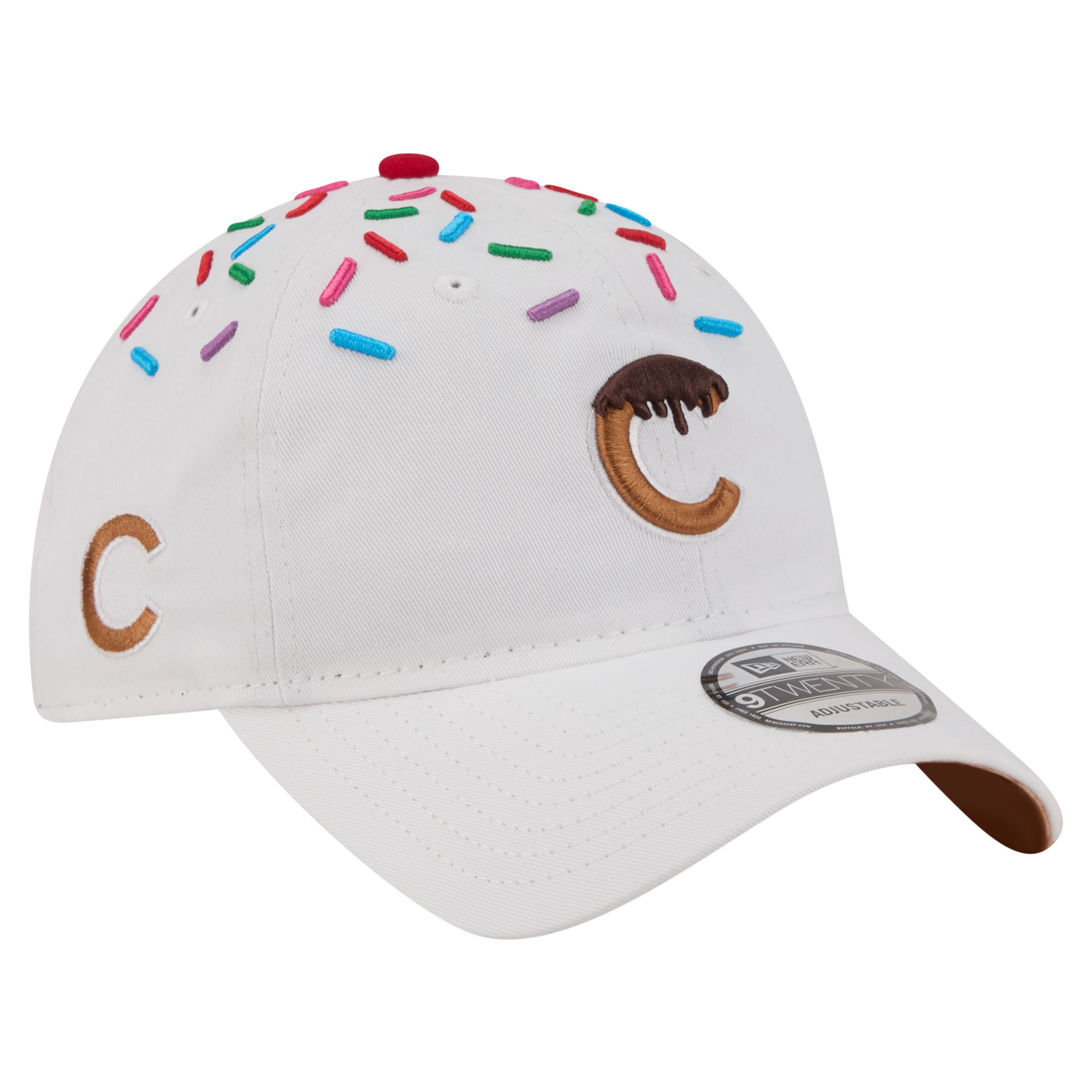 Unisex New Era  White Chicago Cubs Sprinkle 9TWENTY Adjustable Hat