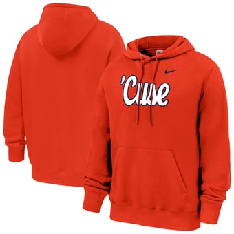 Men's Nike  Orange Syracuse Orange Script Club Fleece Hoodie