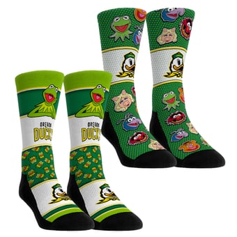 Unisex Rock Em  Oregon Ducks Muppets 2-Pack Crew Socks Set