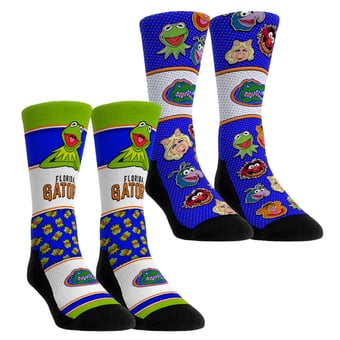 Unisex Rock Em  Florida Gators Muppets 2-Pack Crew Socks Set