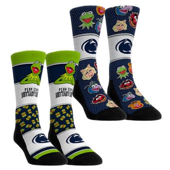 Unisex Rock Em  Penn State Nittany Lions Muppets 2-Pack Crew Socks Set