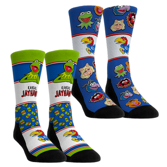 Youth Rock Em  Kansas Jayhawks Muppets 2-Pack Crew Socks Set